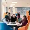 Students in the Business Lounge