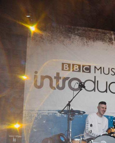 Rei Gyaamie, a local band made up of University of Hull students, perform on the BBC Introducing stage at Humber Street Sesh 2019