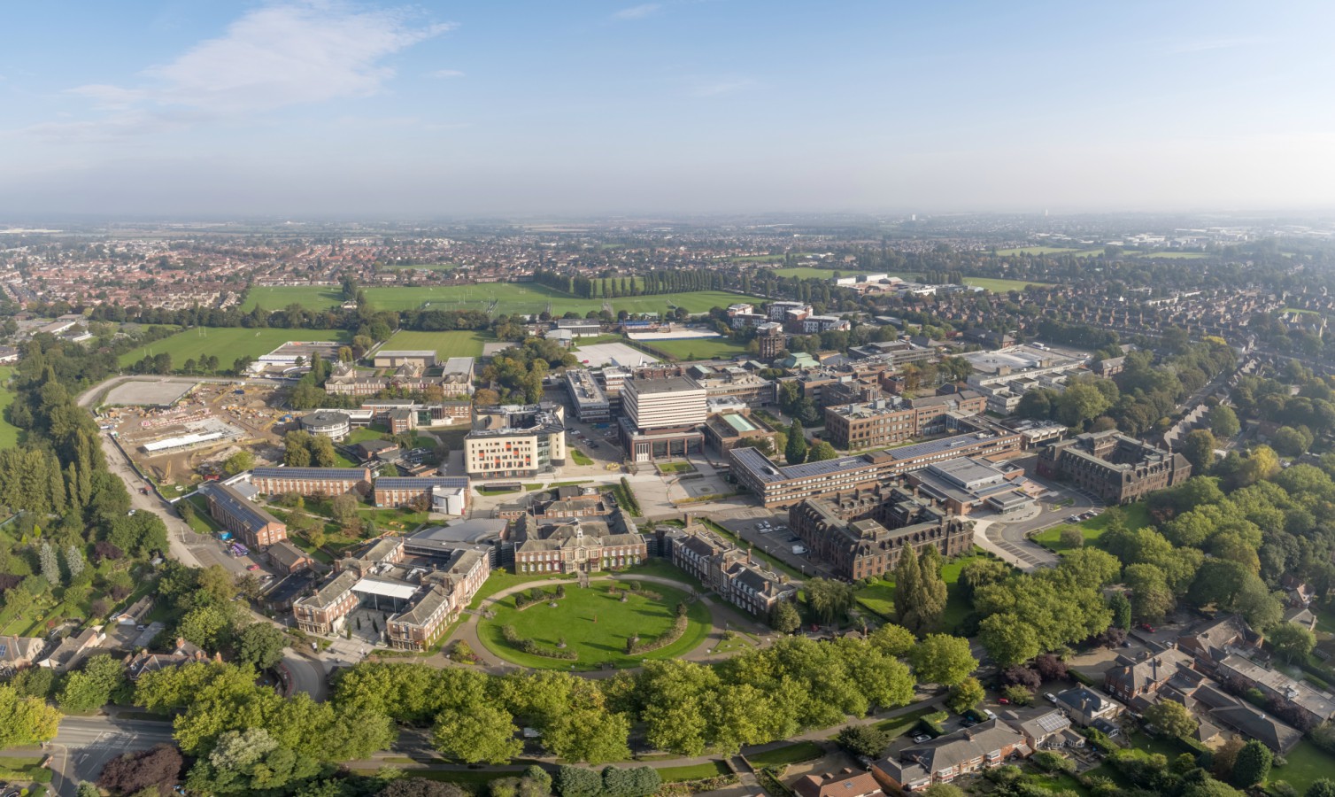 Campus Aerial from Cottingham Road