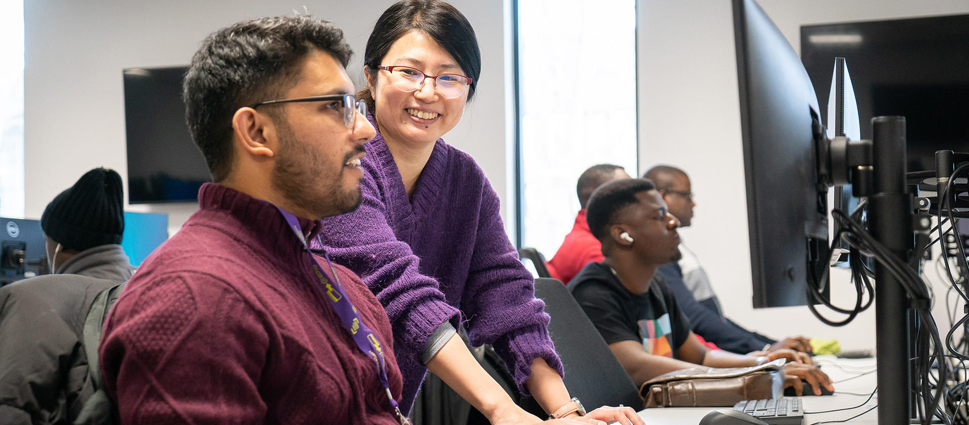 DAIM student Kuniko Azuma with lecturer