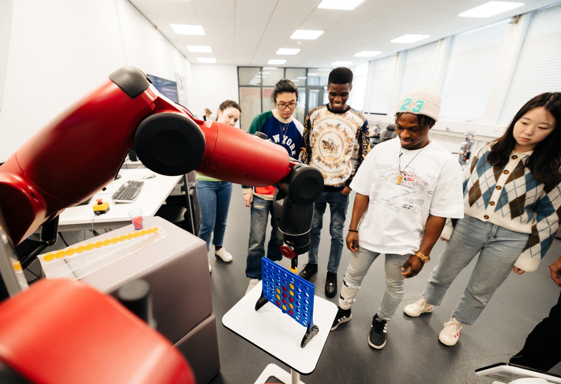 Students in the Computer Science Robotics Lab