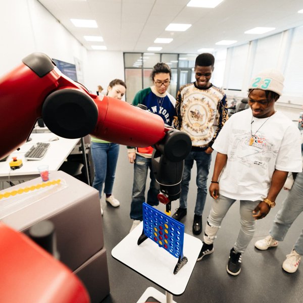 Students in the Computer Science Robotics Lab