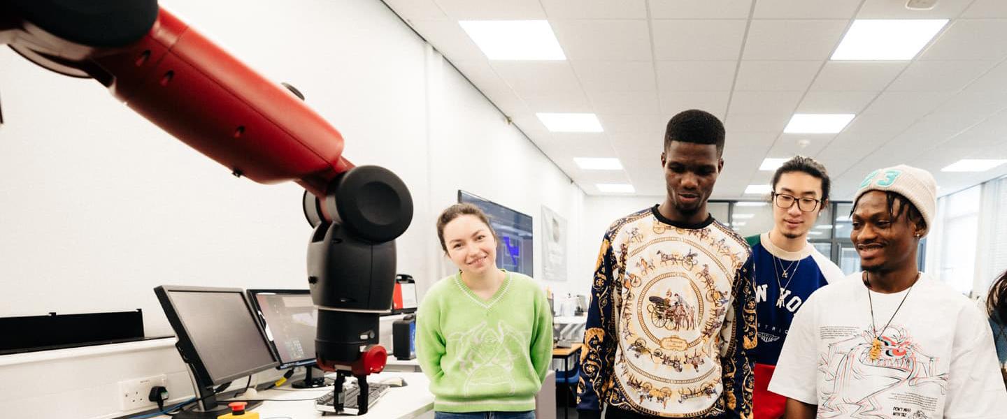 Students in the Computer Science Robotics Lab