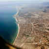 An Aerial View of the Barcelona coastline taken on a Geography Field Trip 