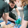 paramedic science students practicing resuscitation