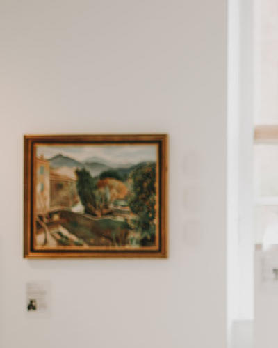 Holly Cockerham History Clearing Student in Art Gallery