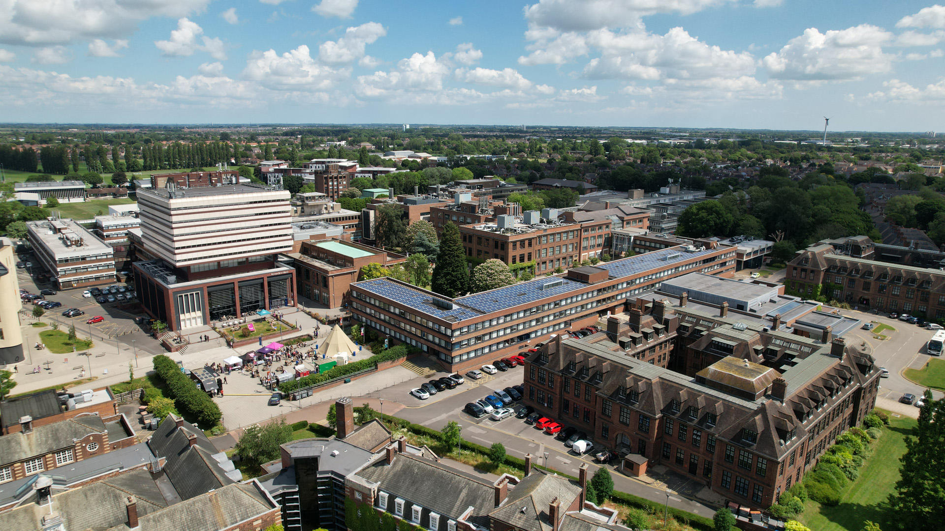 drone photo of campus from above air DJI_0576