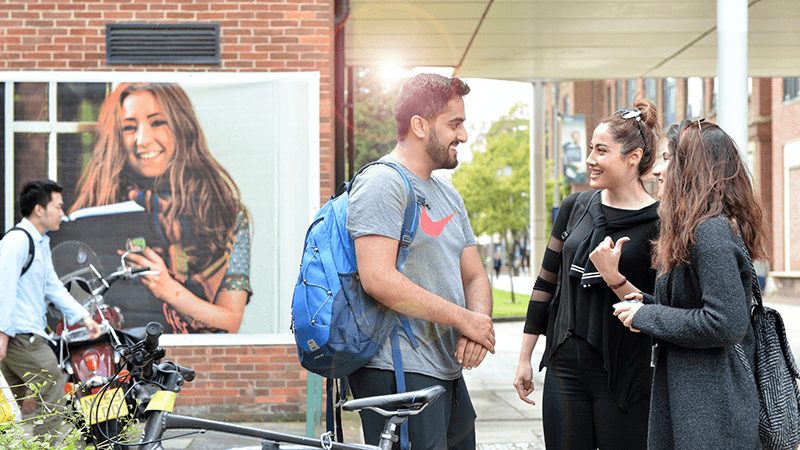 Students outside Fenner