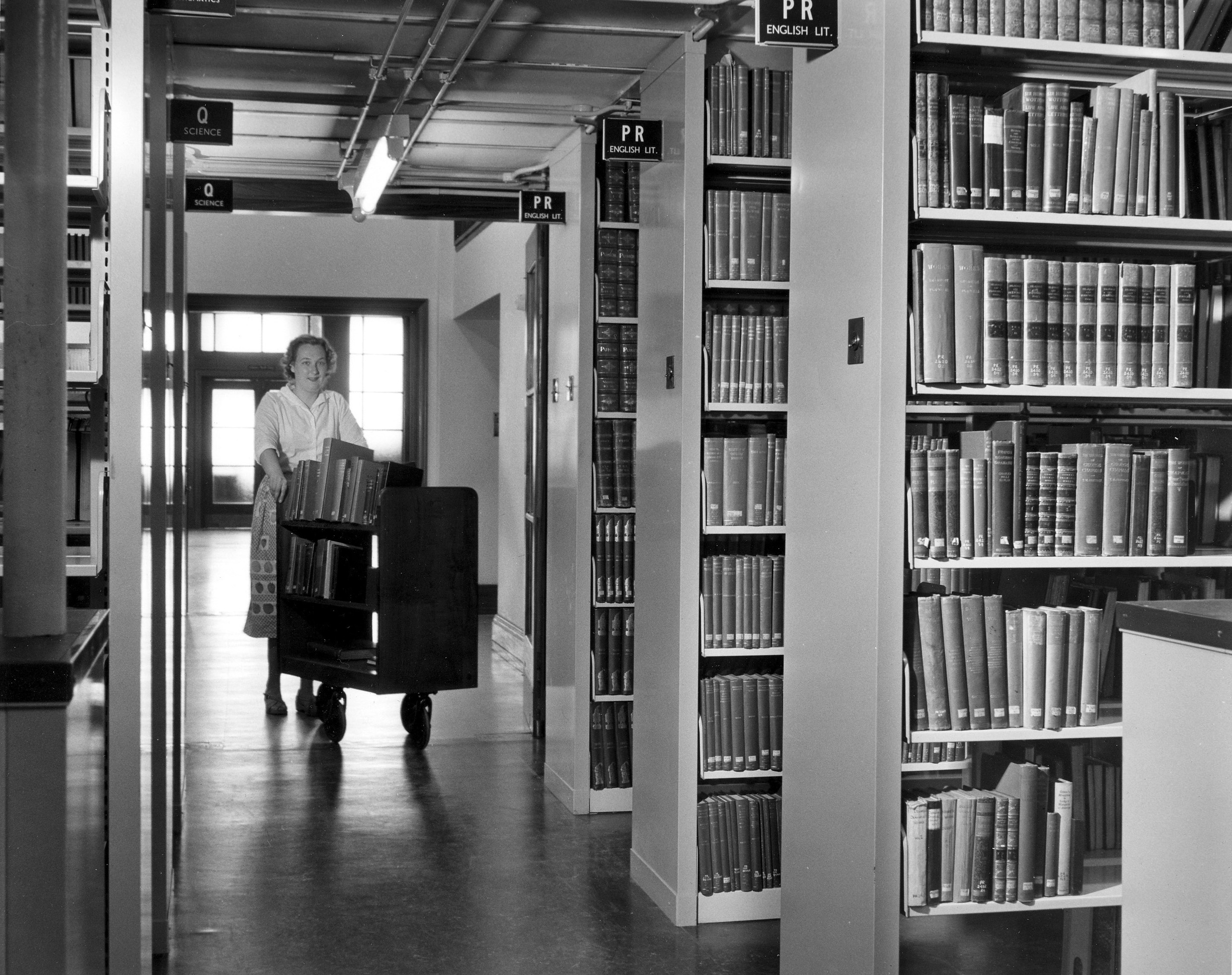 Staff book trolley