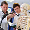 Medical Engineering Researchers Measuring Anatomical Skeleton