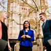 Politics students outside Westminster on placement