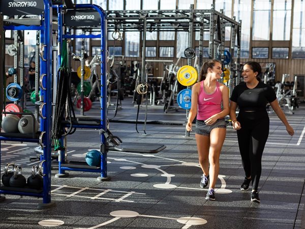 Students in the gym