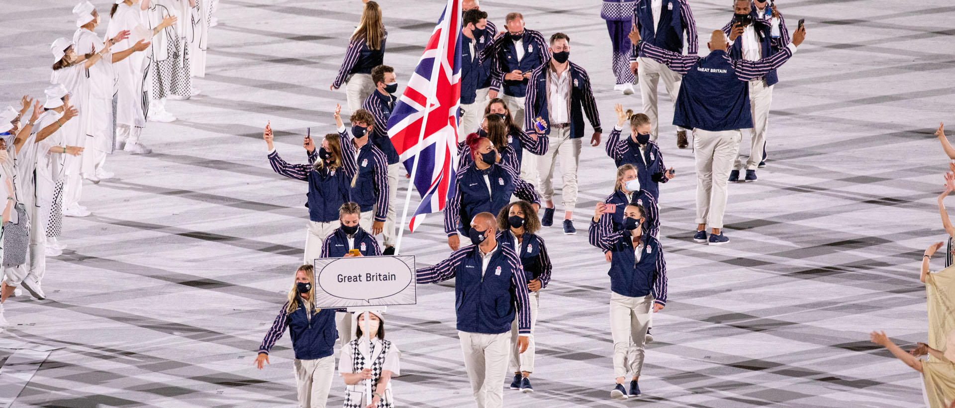 team GB at opening ceremony