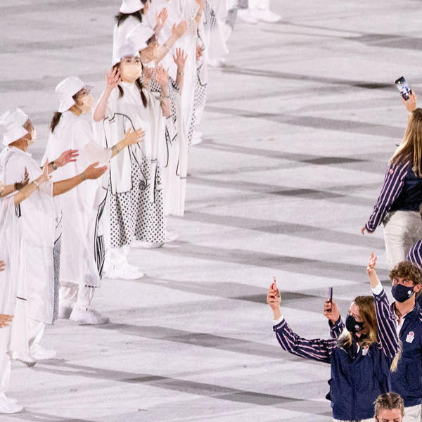 team GB at opening ceremony