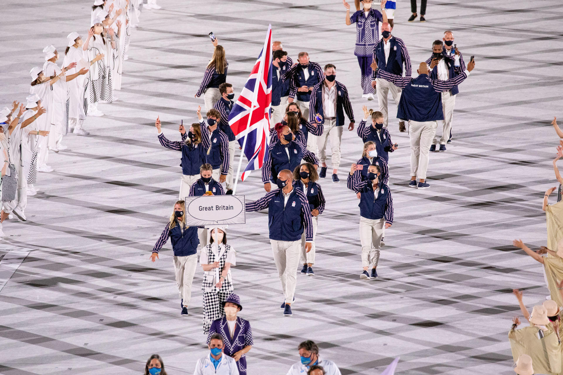 team GB at opening ceremony