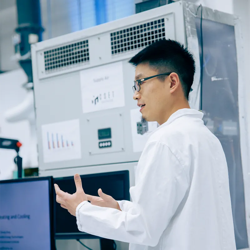 Dr Cheng Zeng at the Aura Innovation Centre