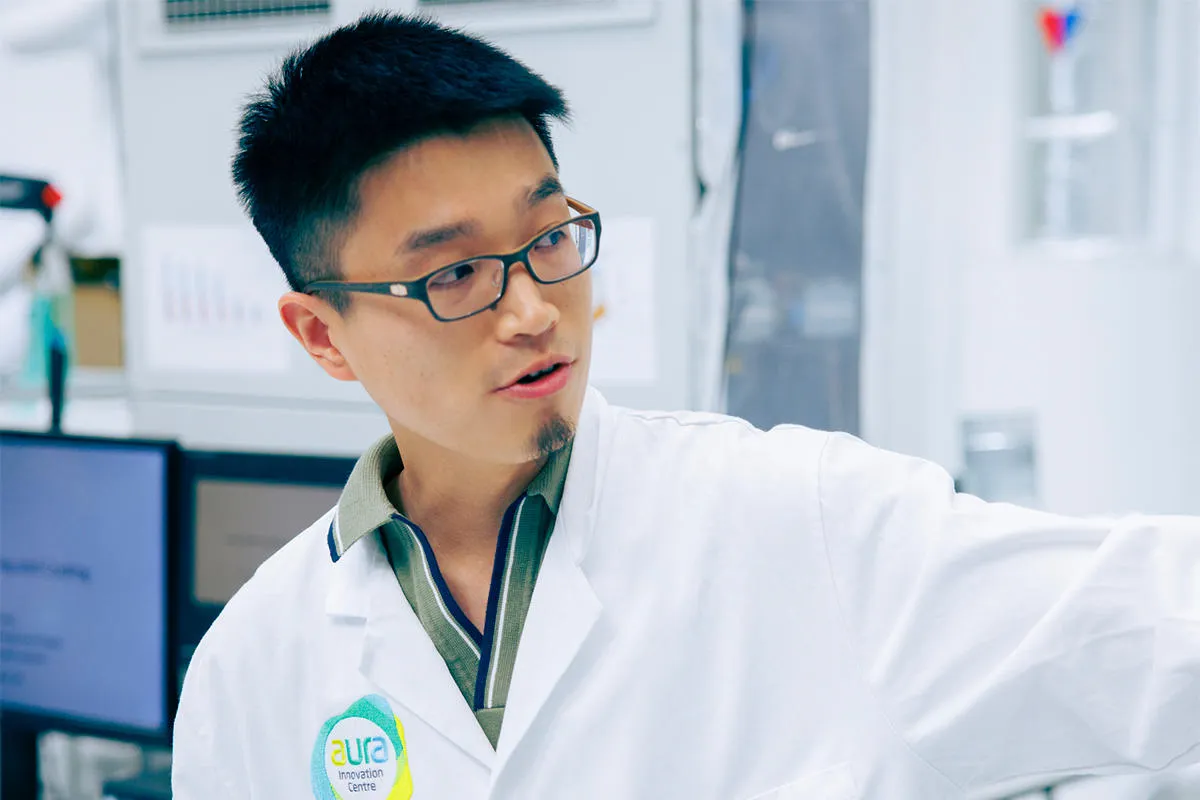 Dr Cheng Zeng at the Aura Innovation Centre