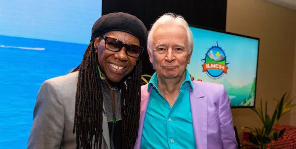 Ed Bicknell with Nile Rodgers