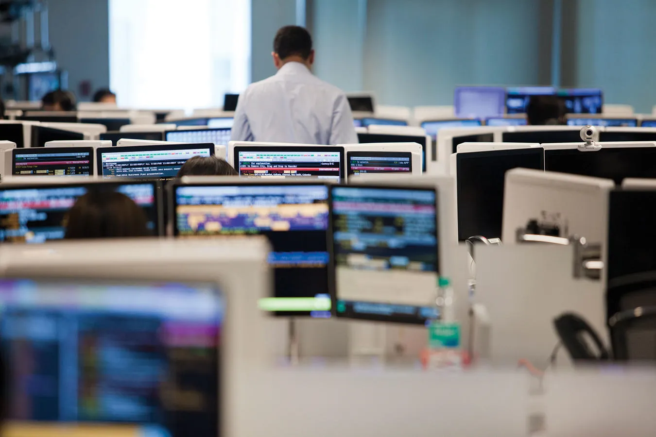 office with computer monitors