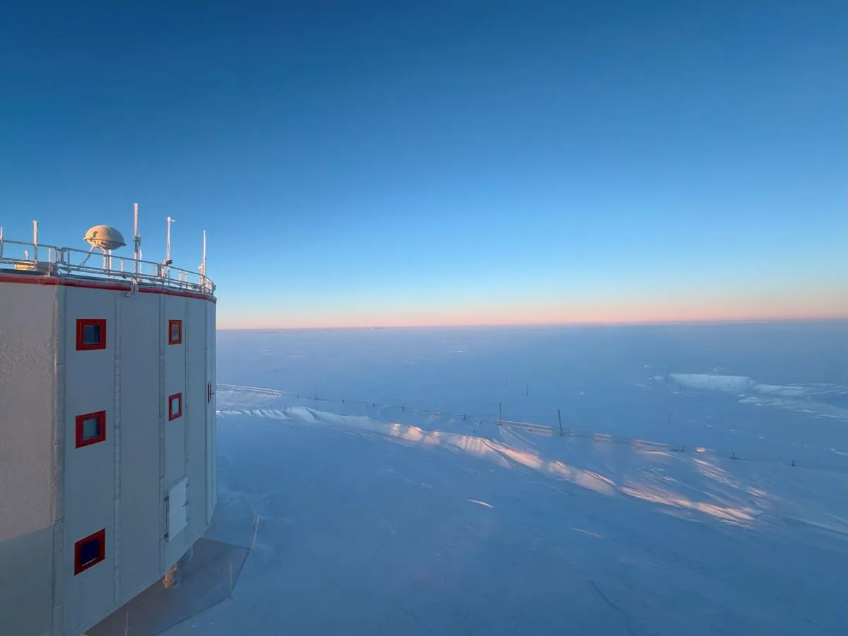 View from bedroom window - polar twilight - Nina Purvis Interview