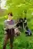 Students pictured in nature conducting research