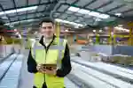 Working student in a warehouse