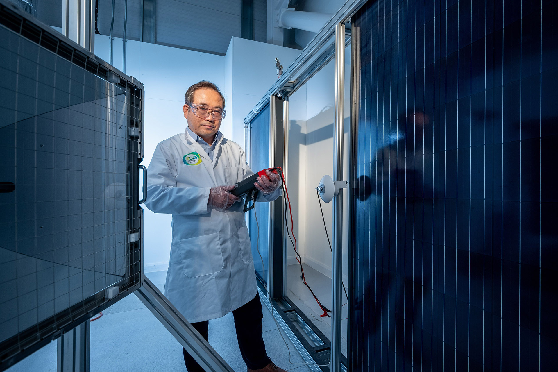 Professor Xudong Zhao in the Aura Innovation Centre