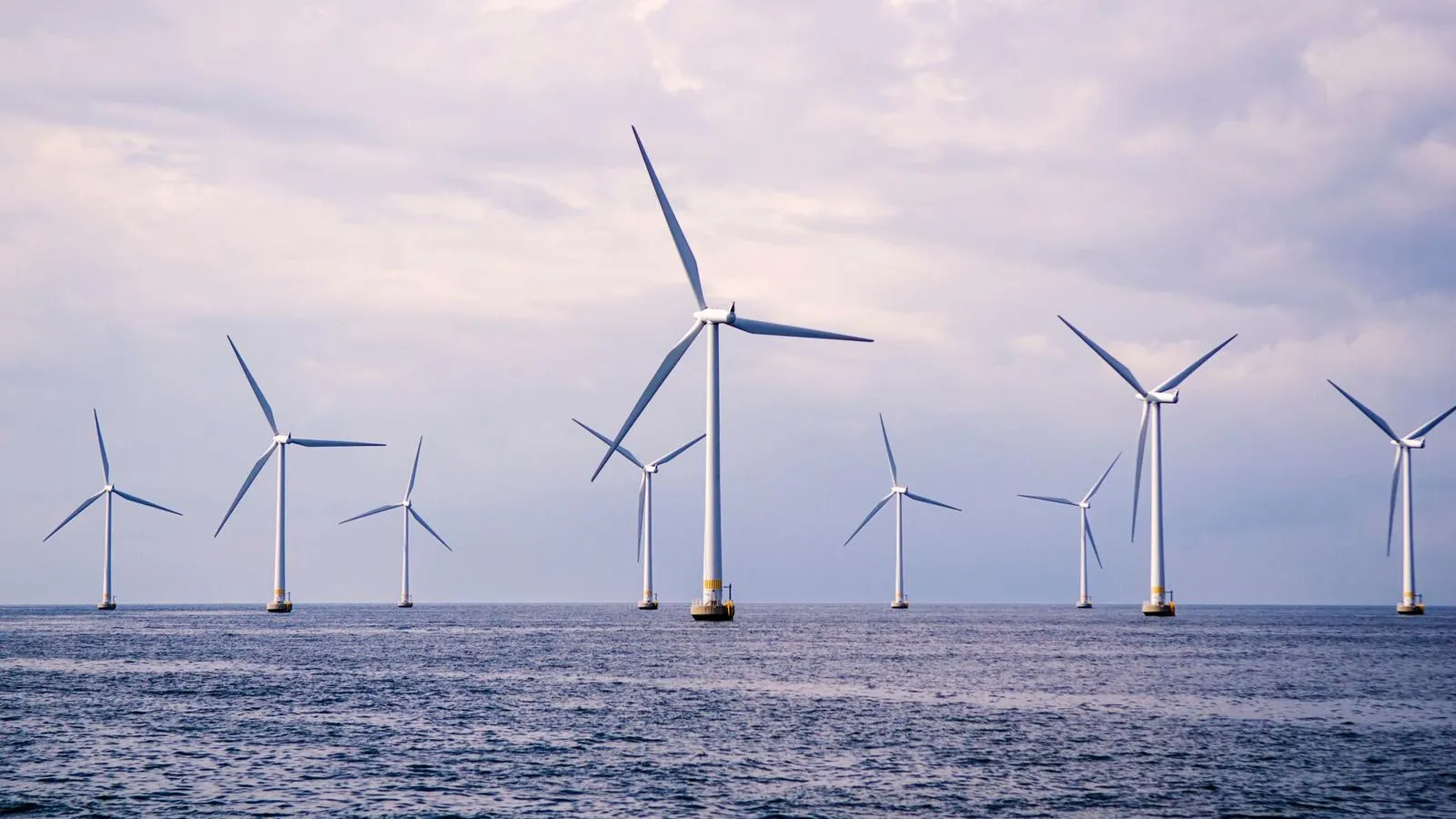 Wind turbines in the ocean