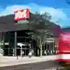 Hull Truck theatre with a passing blurred bus.