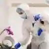 Students in the Criminology & Professional Policing Crime Scene Room