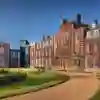 Red brick building in the sun