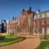 Red brick building in the sun