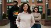 University of Hull Students on campus