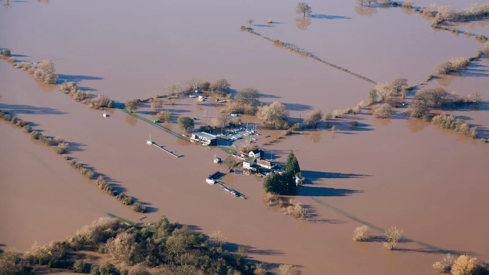 A flood in the countryside