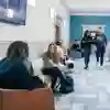 A corridor full of students