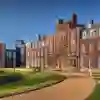 Red brick building in the sun