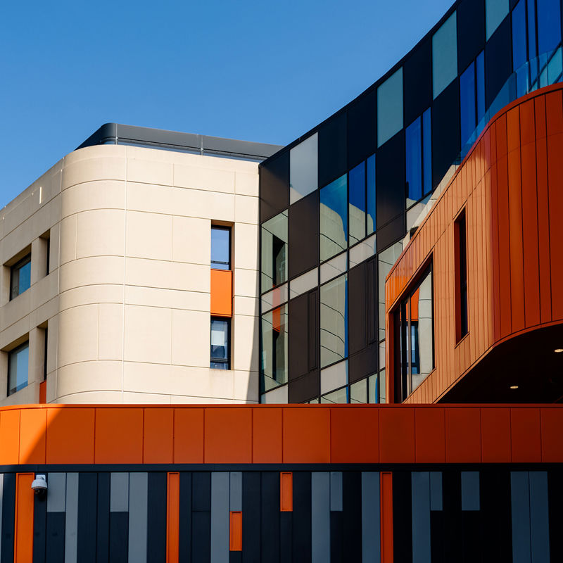 The exterior of modern Allam Medical buidling