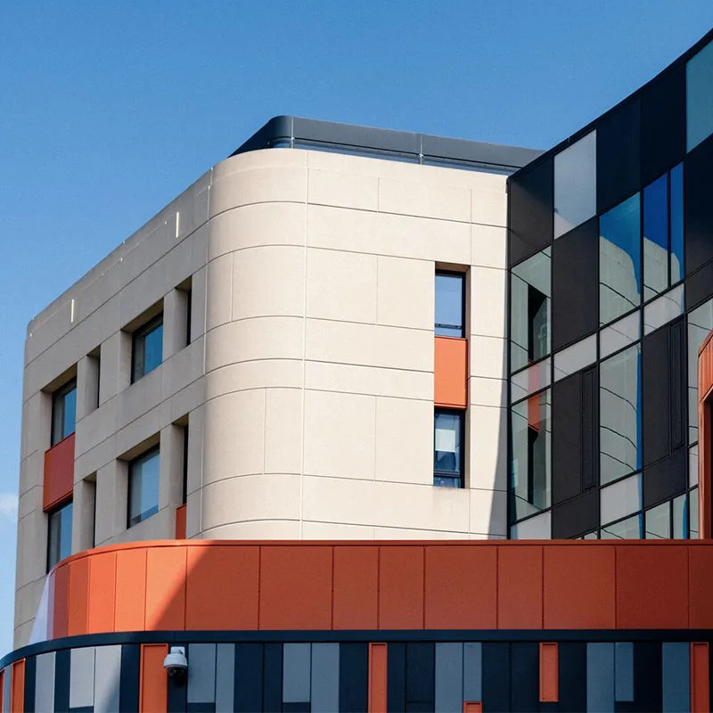 Allam Medical Building with blue sky
