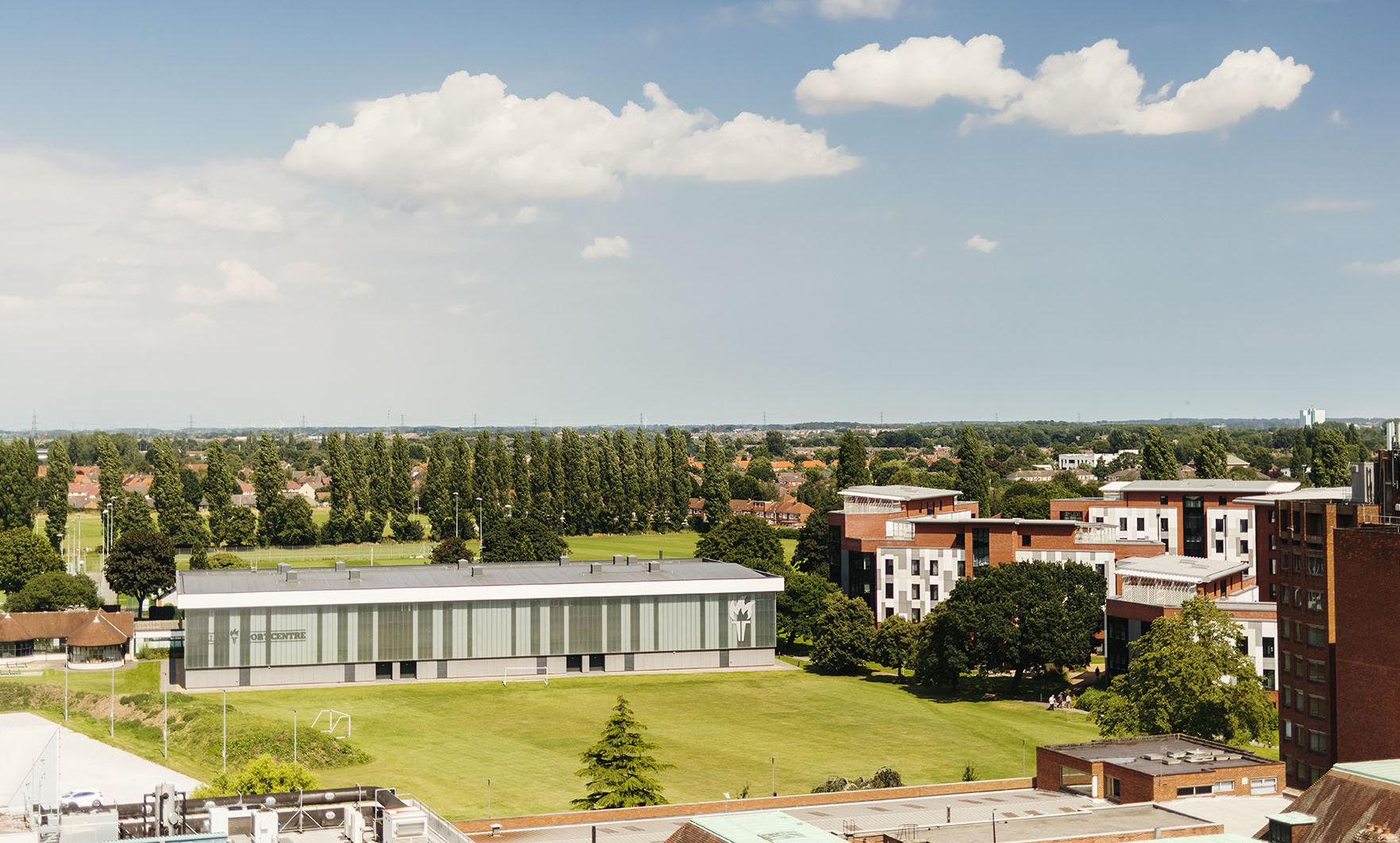 Allam Sport Centre & The Courtyard Looking North