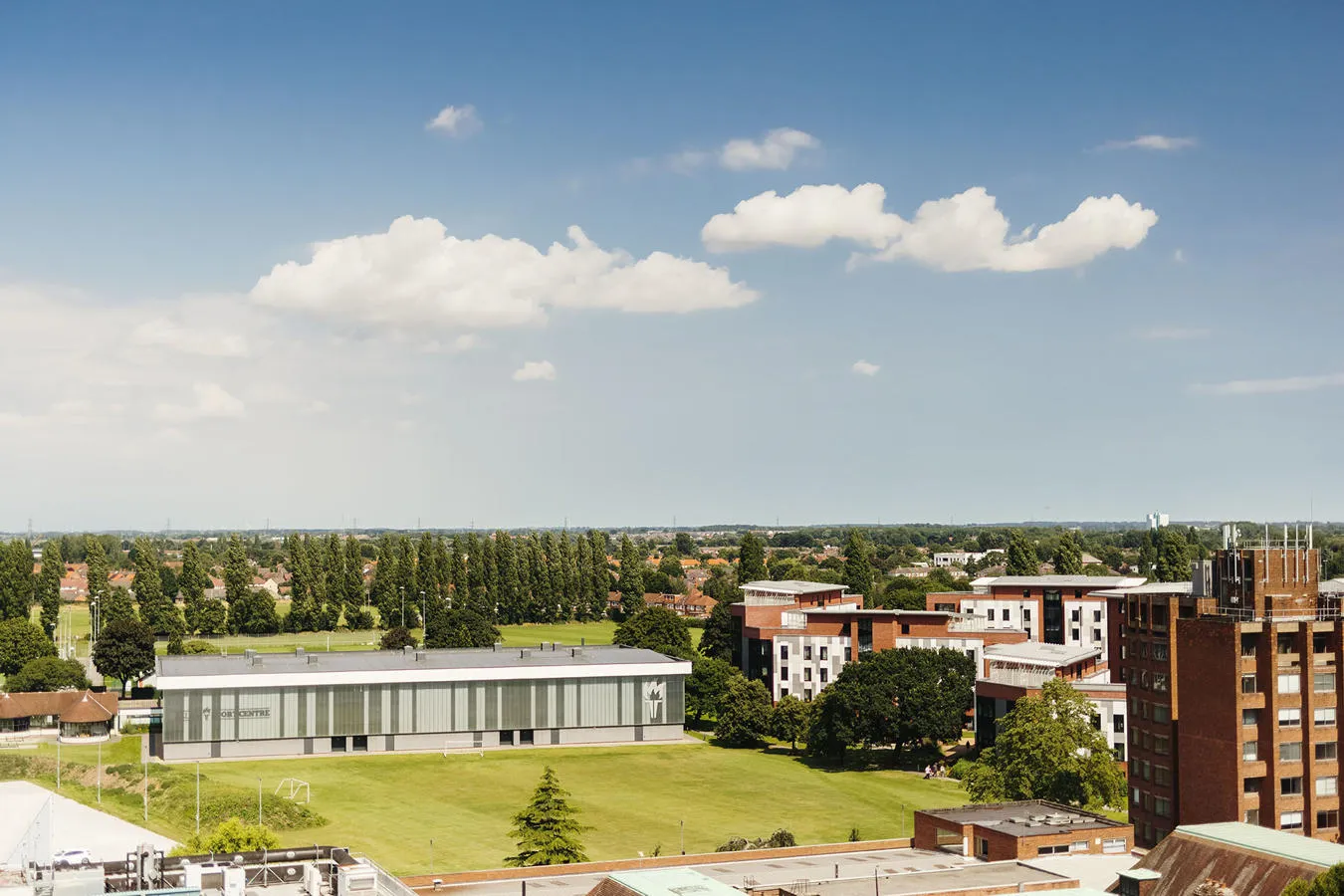 Allam Sport Centre & The Courtyard Looking North