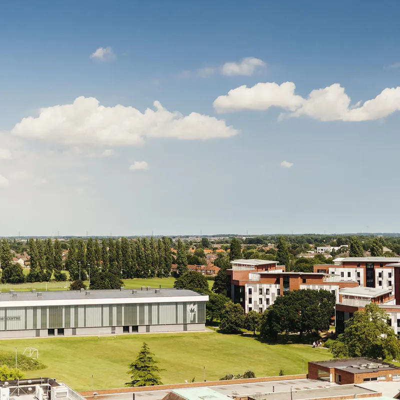 Allam Sport Centre & The Courtyard Looking North