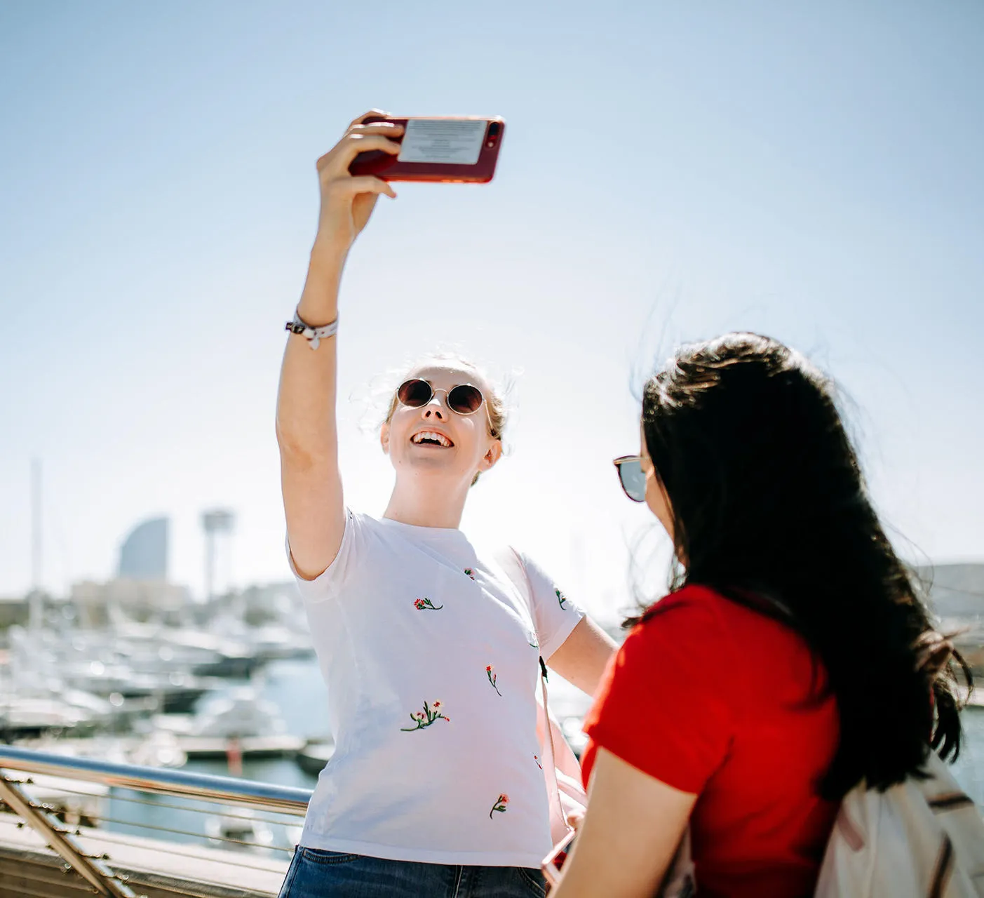 students taking a selfie