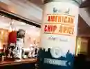 American chip spice packaging wrapped around a pillar in University of Hull weatherspoons