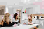 Students in The Courtyard Kitchen