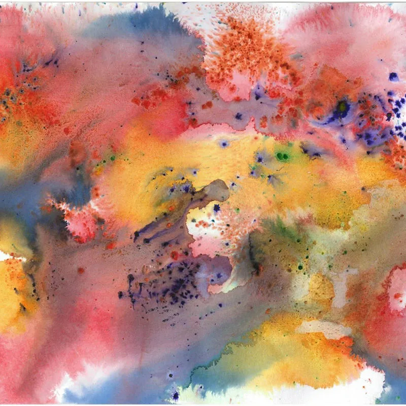 Arts Liveability Painting - artistic colours on white background