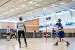 Students playing Badminton