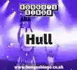 Bongo's Bingo Hull with man holding Henry Hoover