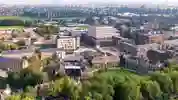 Arial shot of campus