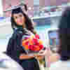 Recent graduate celebrating.