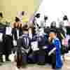 Graduates celebrating.